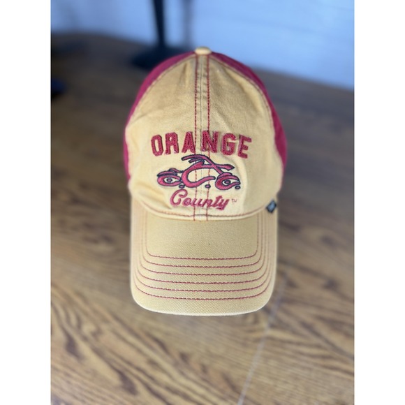 Goorin Bros Other - Orange County Choppers Hat Cap Fitted Mens One Size Yellow Red Embroidered Biker